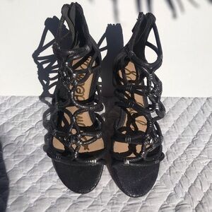 Sam Edelman wedge silver Roman sandal size 6